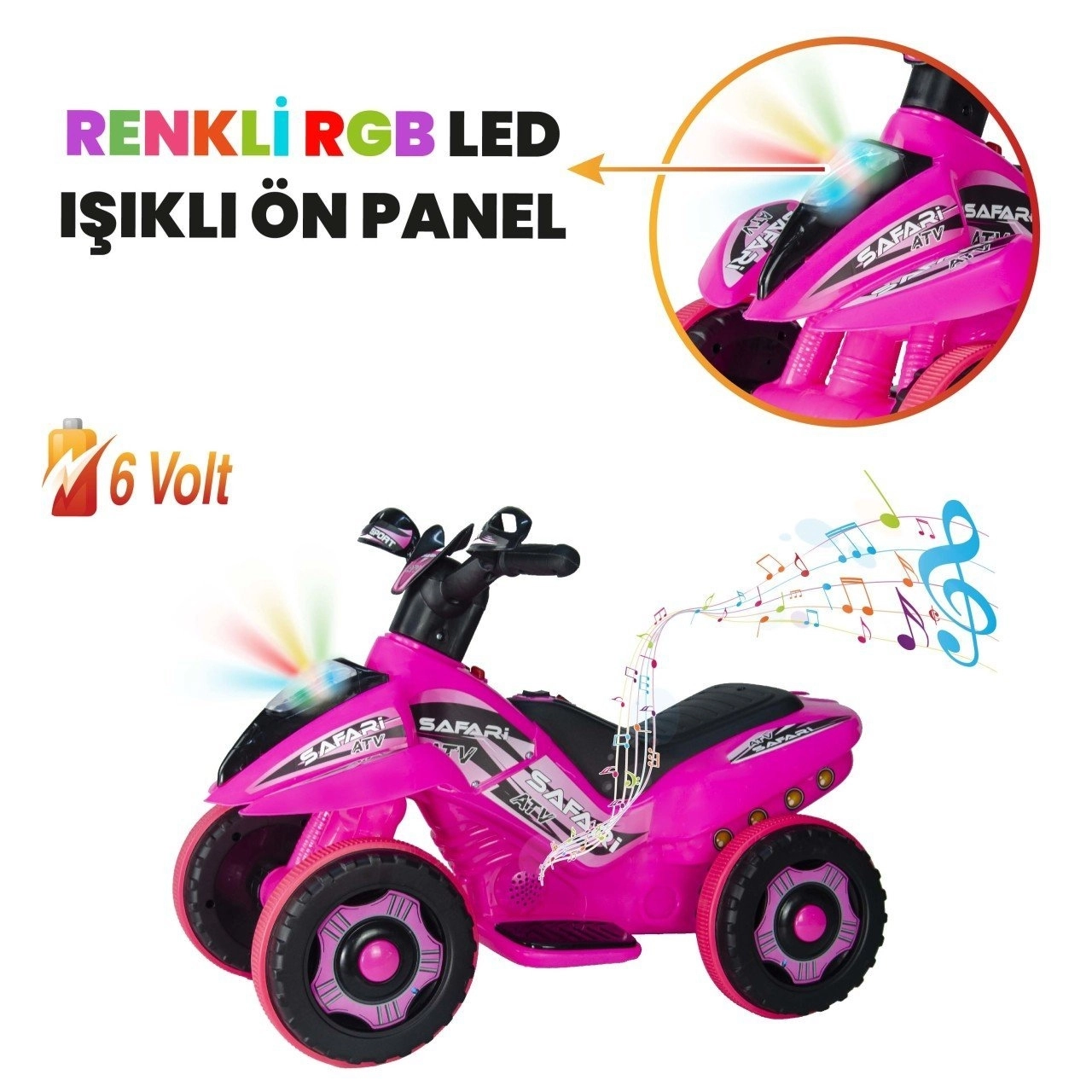 VaVbaby%20Crazy%20Cross%20Akülü%20Motor%20ATV%206v%20Pembe